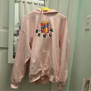 Jazzy Anne Snack Baby Pink Hoodie